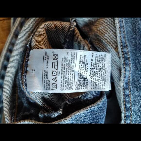 Old Navy Denim Overalls size 12 Womens - Picture 6 of 8